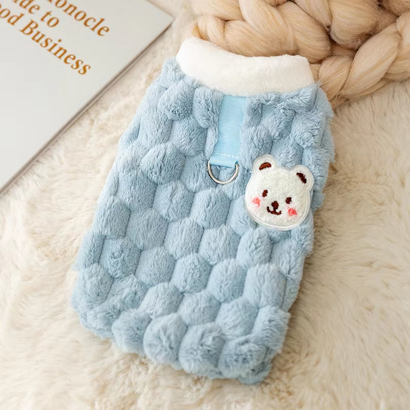 Winter Warm Hairless Cat Clothes for Cats Gotas Cute Pet Cardigan Sweater with Buckle Sphynx Kedi Vest Mascotas Costume Clothing