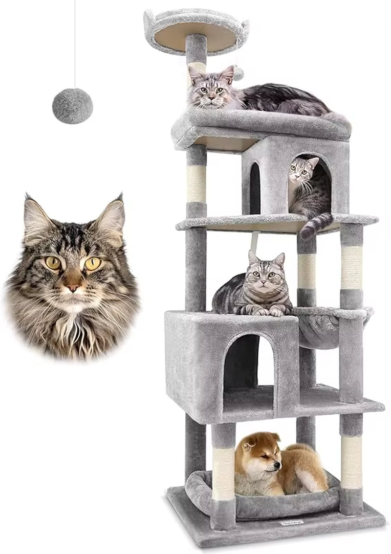 Heavy Duty Cat Tree for Large Cats,Sturdy Maine Cat Tree Suitable for Large Cats Heavy Duty Cat Tower,Suitable for Adult