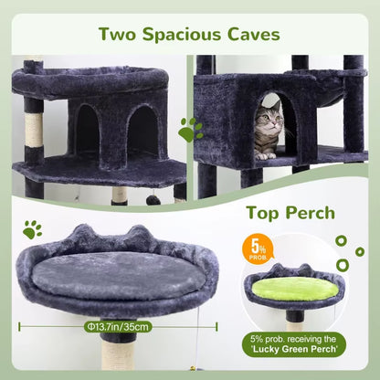 Heavy Duty Cat Tree for Large Cats,Sturdy Maine Cat Tree Suitable for Large Cats Heavy Duty Cat Tower,Suitable for Adult