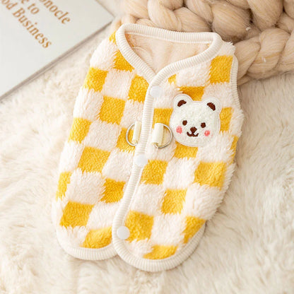 Winter Warm Hairless Cat Clothes for Cats Gotas Cute Pet Cardigan Sweater with Buckle Sphynx Kedi Vest Mascotas Costume Clothing