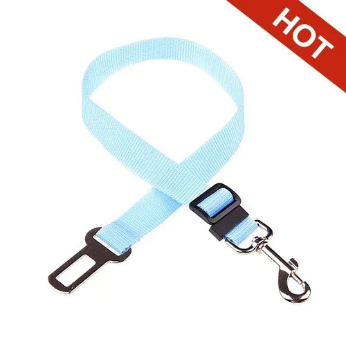 Adjustable Pet Cat Dog Car Seat Belt Pet Seat Vehicle Dog Harness Lead Clip Safety Lever Traction Dog Collars Dog Accessoires