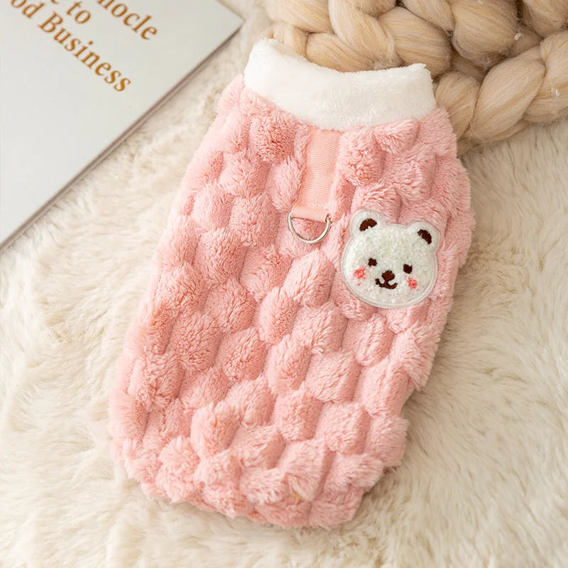 Winter Warm Hairless Cat Clothes for Cats Gotas Cute Pet Cardigan Sweater with Buckle Sphynx Kedi Vest Mascotas Costume Clothing