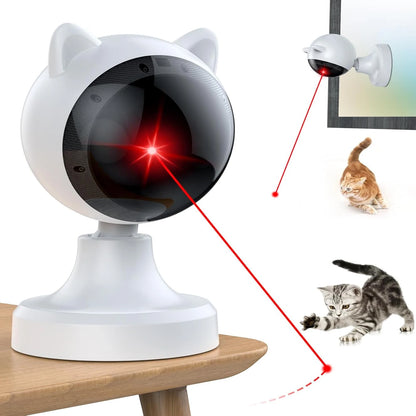 Automatic Interactive Cat Laser Toy - Rechargeable Motion-Activated Pointer with Multiple Modes, Auto On/Off, Small & Portable D