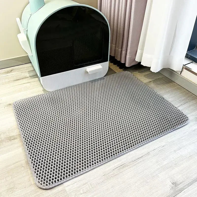 Cat Litter Mat Pet Toilet Waterproof Double Layer Pet Litter Box Mat Nonslip Sand Cat Washable Mat Clean Pad Pet Clean Supplies